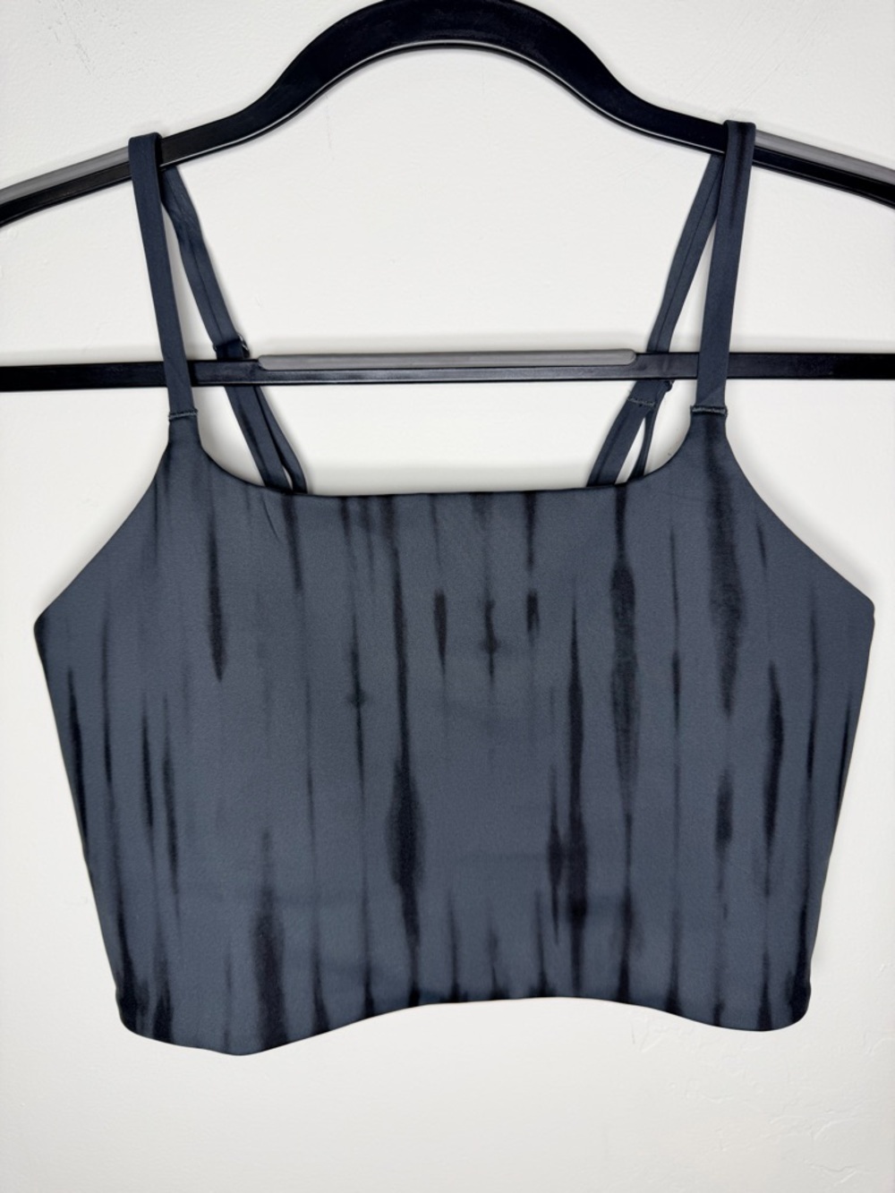 Nike Women’s One Light Support Lightly Lined Longline Printed Sports Bra Grey M - Picture 2 of 5